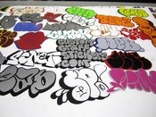 Image of 100 Pcs Double Vinyl Stickers