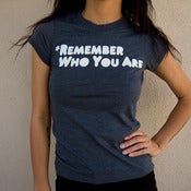 Image of Remember Who You Are women's T-shirt (charcoal)