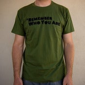 Image of Remember Who You Are men's T-shirt (army green)
