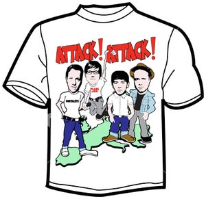 Image of Attack! Attack! Tshirt with tour dates 