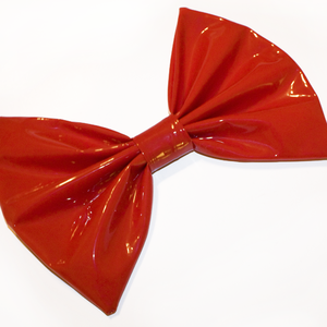 Image of HUGE Cherry Red PVC Hair Bow