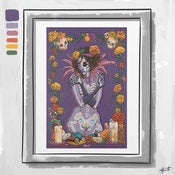Image of LA MUERTA signed & numbered giclee print