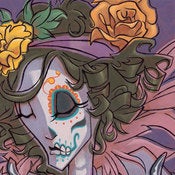 Image of LA MUERTA signed & numbered giclee print
