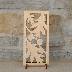 Image of Oak Leaves Mini Screen: MS08