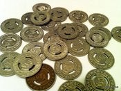 Image of Chicago CTA tokens (1950-1999)