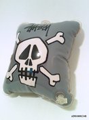 Image of Stussy inflatable skull hanging pillow