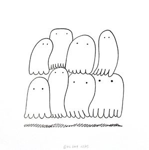 Image of Boogie Down Ghosts - Kevin Lyons - Letterpress