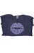 Image of Lips Logo Crop Top (Heather Violet)