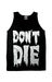 Image of Don't Die Tank Top (Black Viscose)