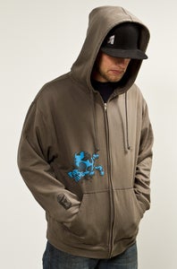 Image of 2011 Blue Skull Hoodie