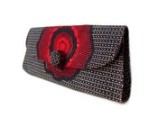 Image of Red Flower Clutch