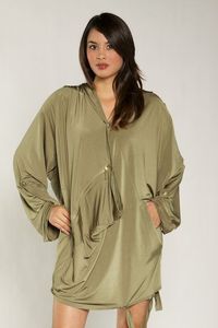 Image of Flouncy Hooded Poncho