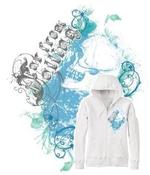Image of Womens Skull Hoodie