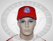 Image of UAV Round Logo Flexfit Hat (Red)