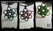 Image of Niobium Flower of Life Pendant