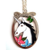Image of Magical Unicorn Necklace - Silver