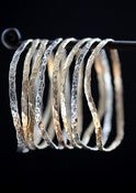 Image of Hammered Mixed Metal Bangles- as seen on E! News