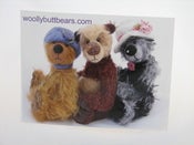 Image of teddy bear artist postcard