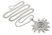 Image of SWIRLY SUN PENDANT NECKLACE