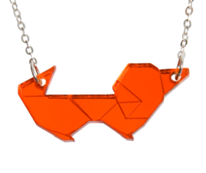 Image of Sean Orange Dog Necklace