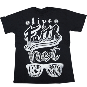 Image of LIVE BY FAITH ANCHOR - BLACK