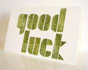 Image of Good luck card