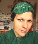Image of wooLen leaf headband handmade