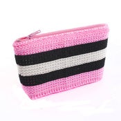 Image of Handmade Purse - Pink Liquorice Lolly
