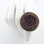 Image of Brain Coral Oversized Cocktail Ring