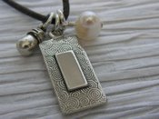 Image of Sterling Art Trio Necklace