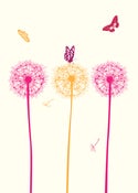 Image of Dandelions & Butterflies Print - Available in 2 sizes