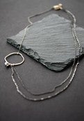 Image of Asymmetrical Diamond Necklace