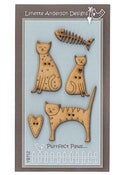 Image of Purrfect Paws button pack