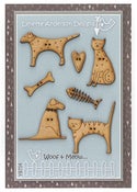 Image of Woof and Meow button pack