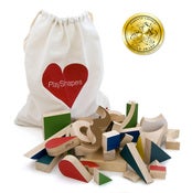 Image of PlayShapes 74 Wooden blocks