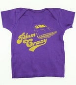 Image of Baby's Plum Crazy Dodge Challenger Muscle Car T-Shirt