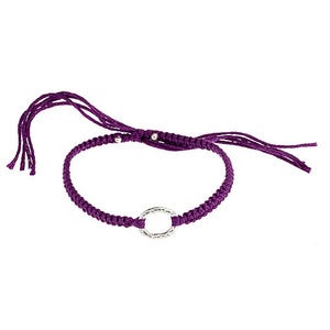 Image of Silver Karma Circle Friendship Bracelet
