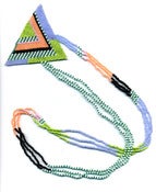 Image of Hand-Beaded Pyramid Necklace PN4