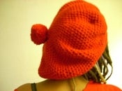 Image of Crocheted BIG RED Beret