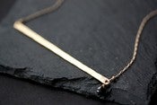 Image of Modern Black Diamond Necklace 