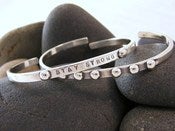 Image of "Stay Strong" sterling bracelet