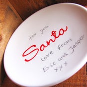 Image of Personalised Santa plate
