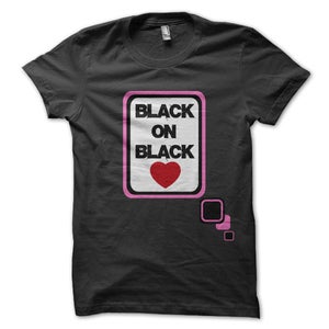 Image of black on black heart (Women)