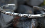 Image of "I AM A SURVIVOR" sterling cuff bracelet