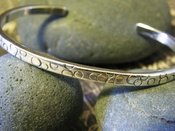 Image of "Breathe" sterling cuff bracelet