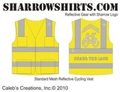 Image of Standard Mesh Sharrow Reflective Safety Vest - Yellow