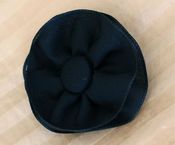 Image of Black Ribon Flower Clip