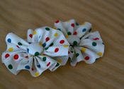 Image of Polka Dot Flower Clip