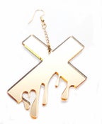 Image of Drip Drop (gold)-- earring