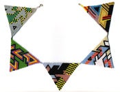 Image of Hand-Beaded Triangle Necklace TN3